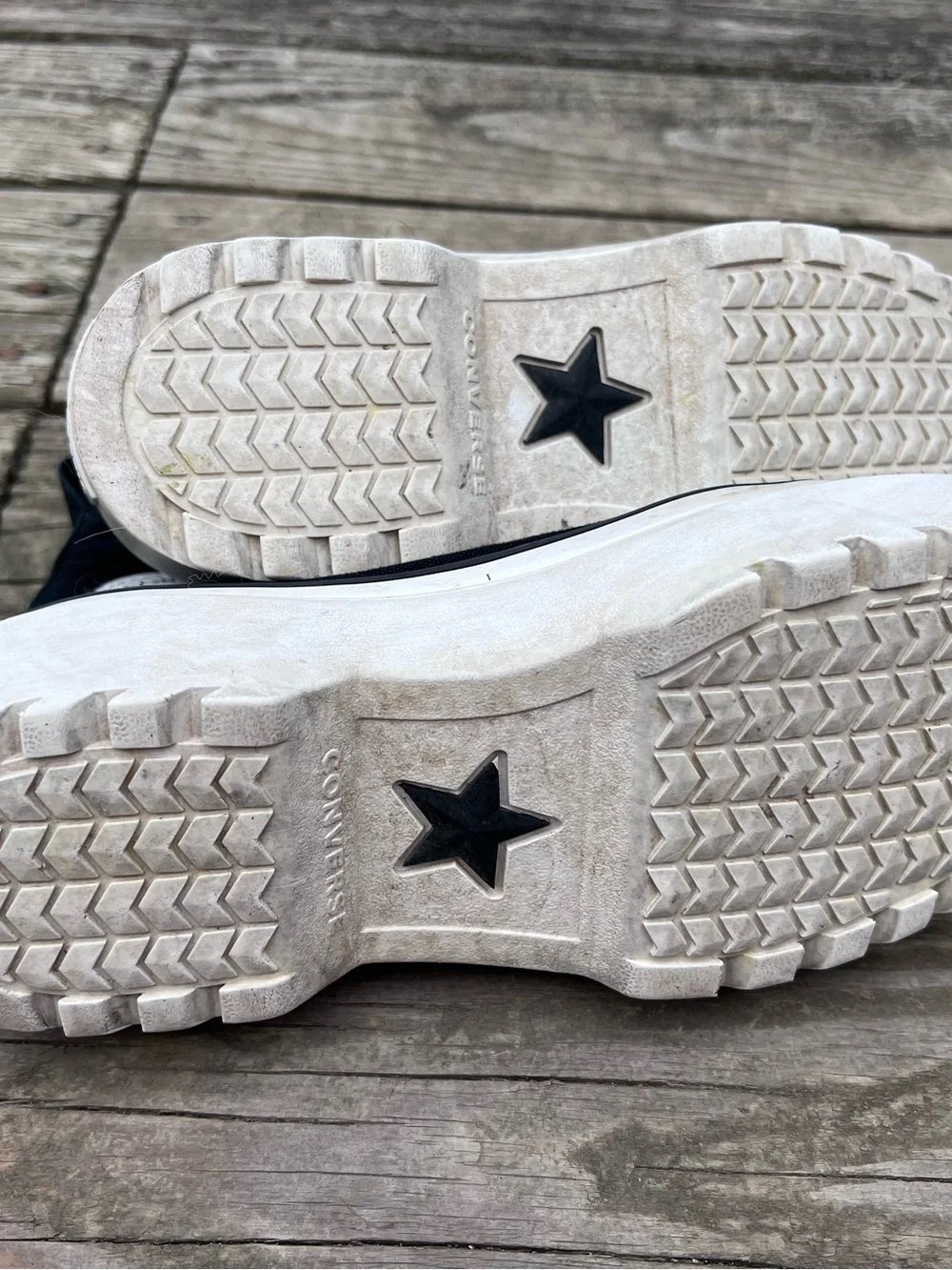 Converse Black and White Kids High-Top Sneakers with Side Zip size 2